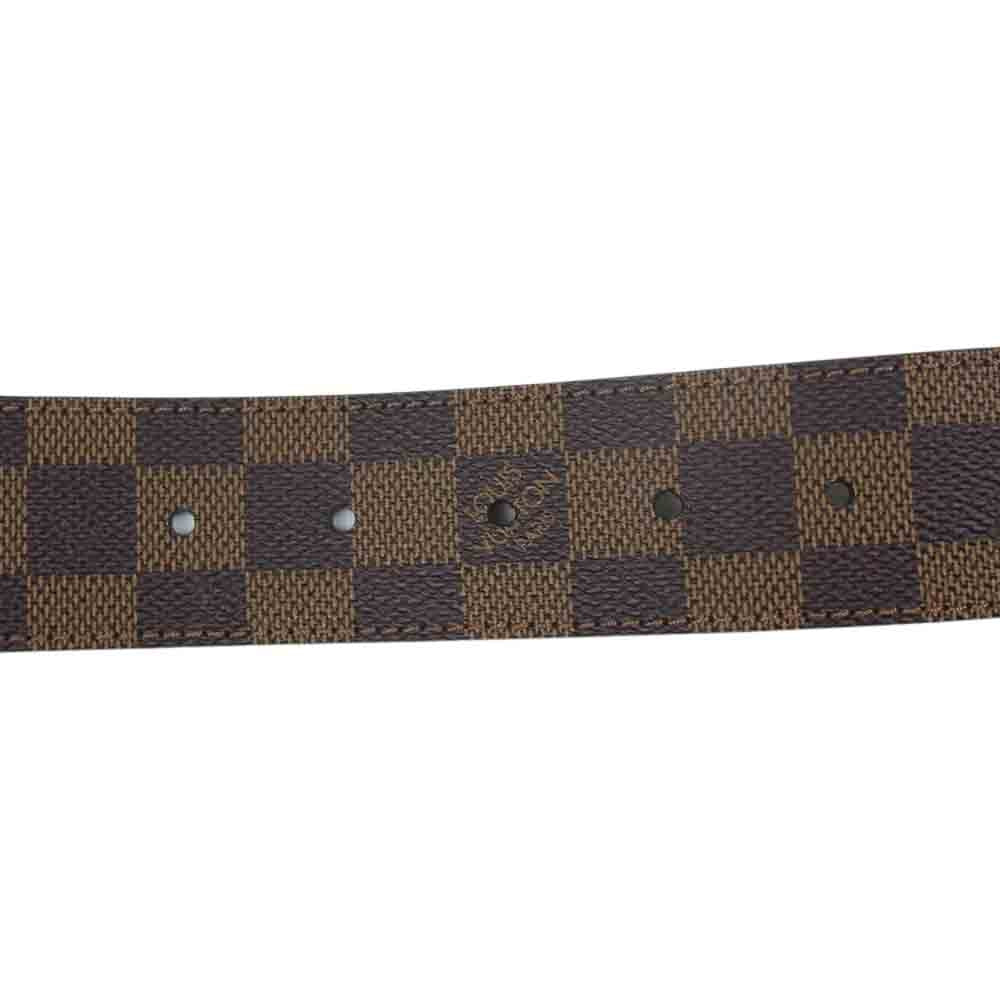 LOUIS VUITTON ルイ・ヴィトン M9807U ダミエ サンチュール LVイニシャル 40MM ベルト ブラウン系 90/36【美品】【中古】