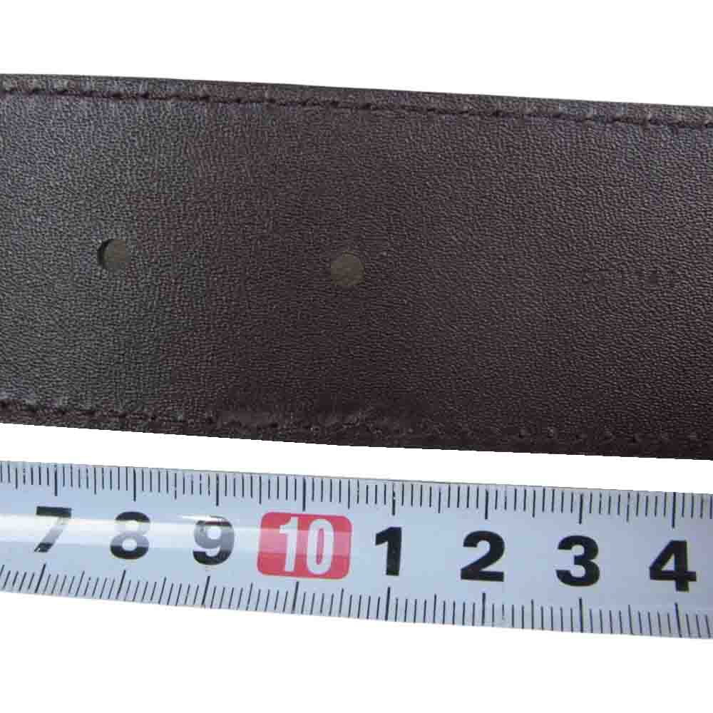 LOUIS VUITTON ルイ・ヴィトン M9807U ダミエ サンチュール LVイニシャル 40MM ベルト ブラウン系 90/36【美品】【中古】