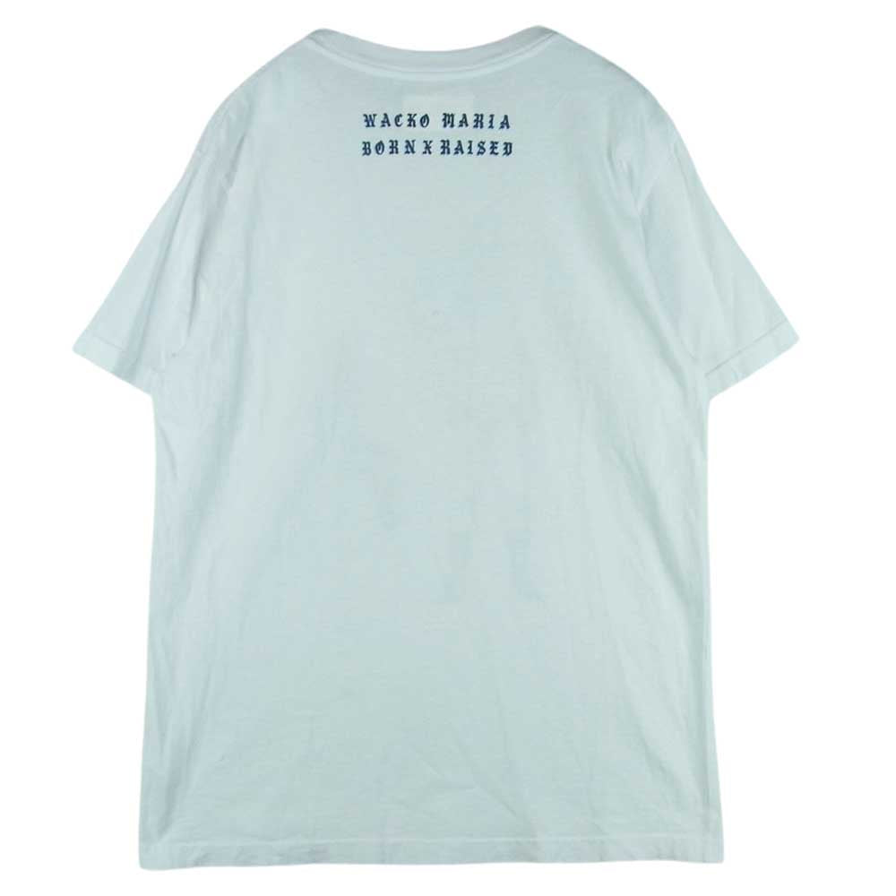 WACKO MARIA ワコマリア レスラープリント 半袖 クルーネック Tシャツ コットン ホワイト系 S【中古】