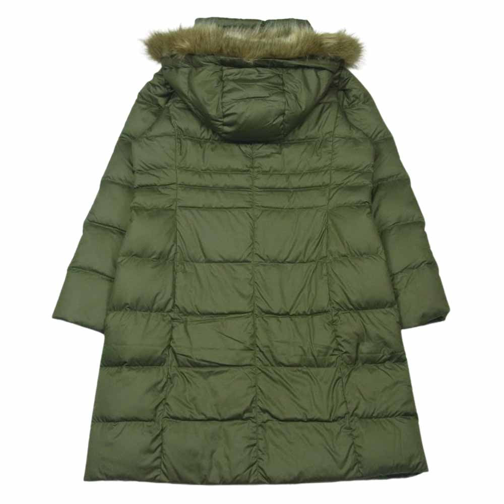 L.L.Bean エルエルビーン フィット アーバン フーディ ダウン コート バングラディシュ製 カーキ系 L【中古】