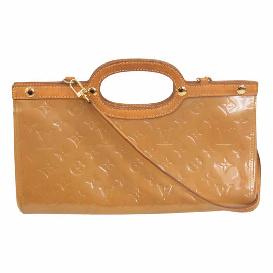 LOUIS VUITTON ルイ・ヴィトン M91372 モノグラム ヴェルニ ロクスバリー ドライブ 2way ハンド バック ブラウン系【中古】