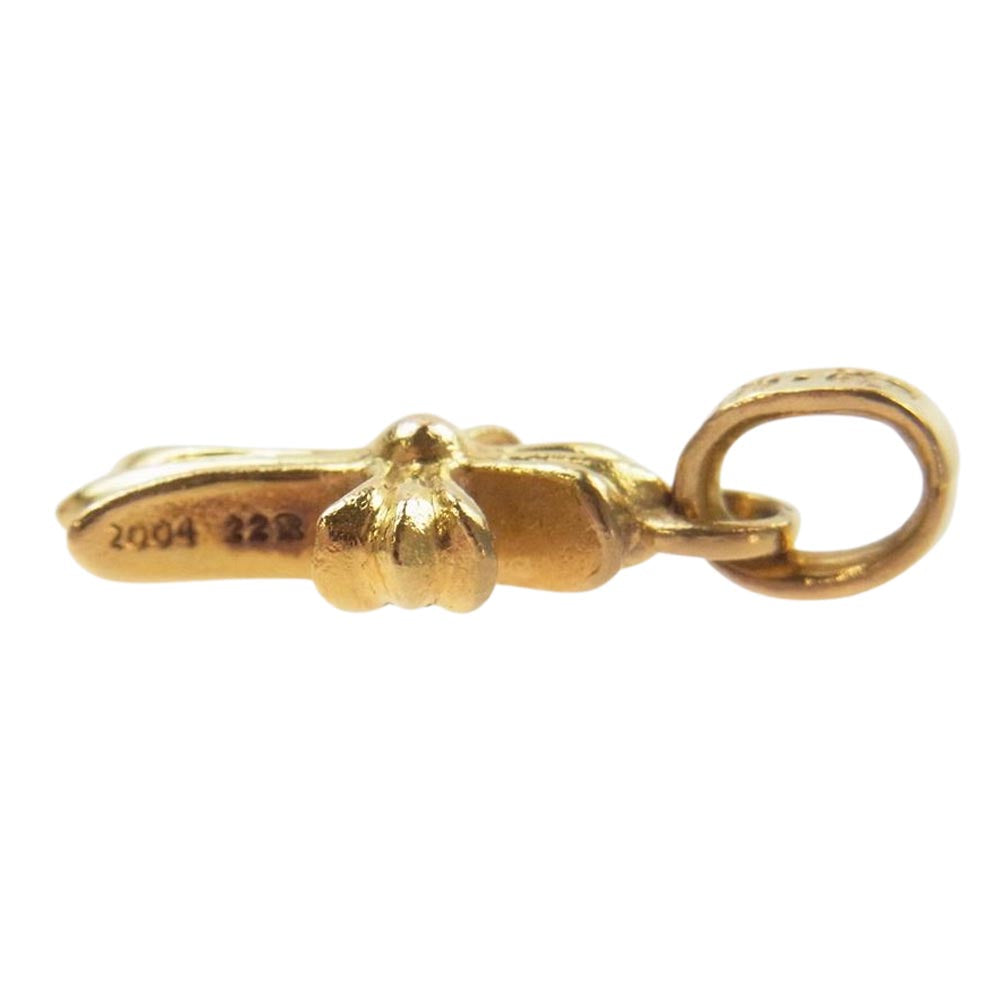 CHROME HEARTS クロムハーツ（原本無） 22K CRS BBYFAT P/DMND CHクロス ベイビーファット パヴェダイヤ チャーム ゴールド系【中古】