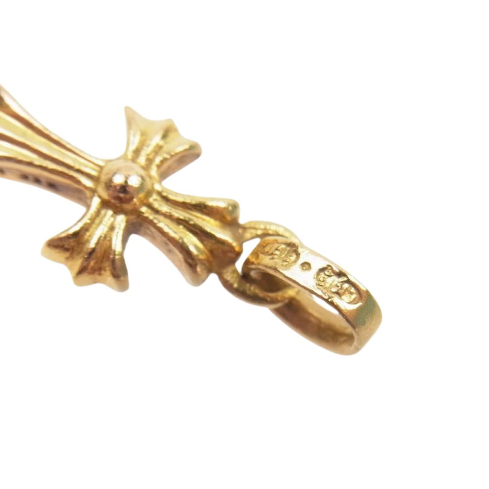 CHROME HEARTS クロムハーツ（原本無） 22K CRS BBYFAT P/DMND CHクロス ベイビーファット パヴェダイヤ チャーム ゴールド系【中古】