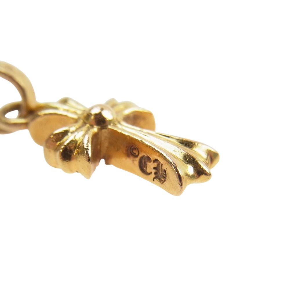 CHROME HEARTS クロムハーツ（原本無） 22K CRS BBYFAT P/DMND CHクロス ベイビーファット パヴェダイヤ チャーム ゴールド系【中古】