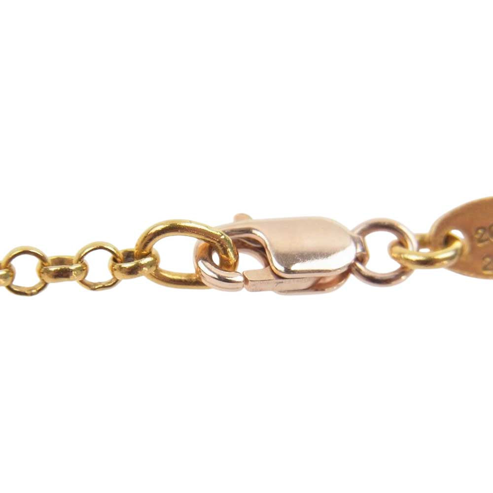 CHROME HEARTS クロムハーツ（原本有） 22K NECKCHAIN R18 18inch ロールチェーン 18インチ ゴールド系【中古】