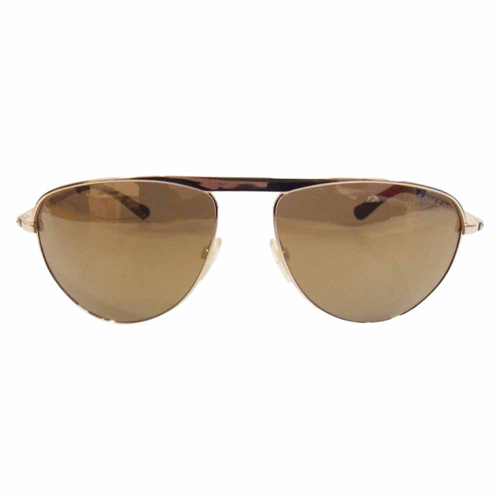 TOM FORD トムフォード TF108 ティアドロップ サングラス ブラウン系 57□15 130【美品】【中古】