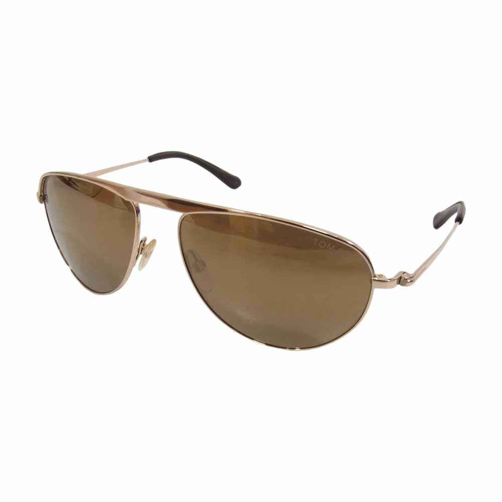 TOM FORD トムフォード TF108 ティアドロップ サングラス ブラウン系 57□15 130【美品】【中古】