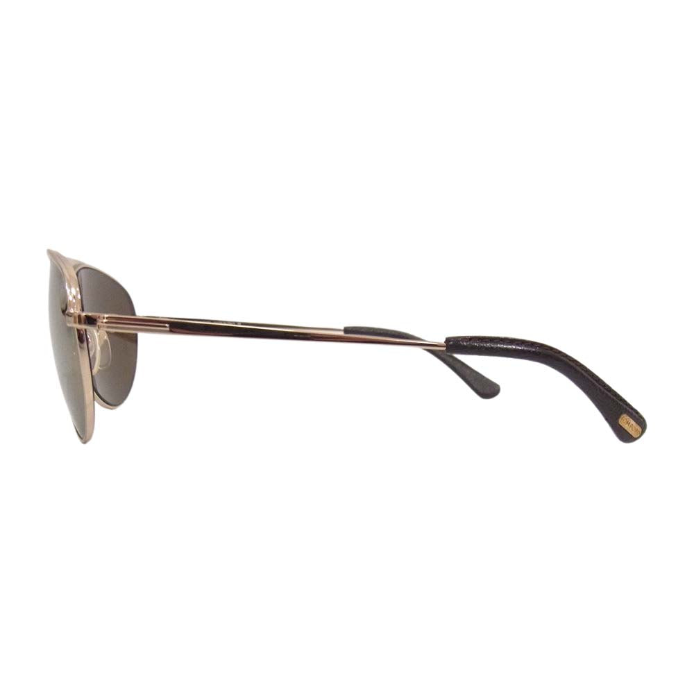 TOM FORD トムフォード TF108 ティアドロップ サングラス ブラウン系 57□15 130【美品】【中古】