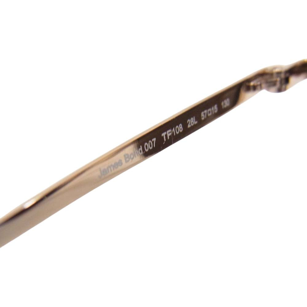 TOM FORD トムフォード TF108 ティアドロップ サングラス ブラウン系 57□15 130【美品】【中古】