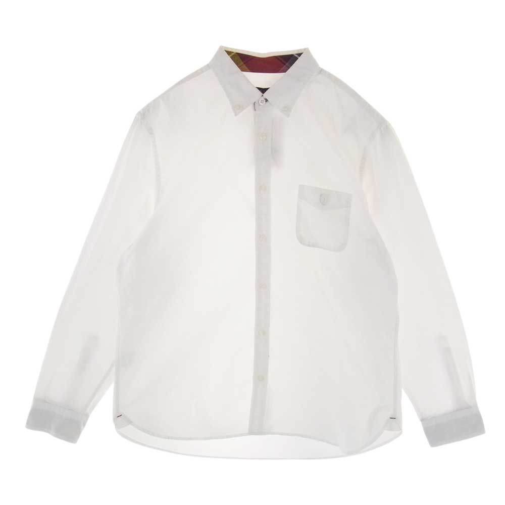 ブラックレーベル クレストブリッジ 51M02-801-02 BD ボタンダウン 長袖 シャツ ホワイト系 LL【中古】