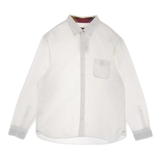 ブラックレーベル クレストブリッジ 51M02-801-02 BD ボタンダウン 長袖 シャツ ホワイト系 LL【中古】