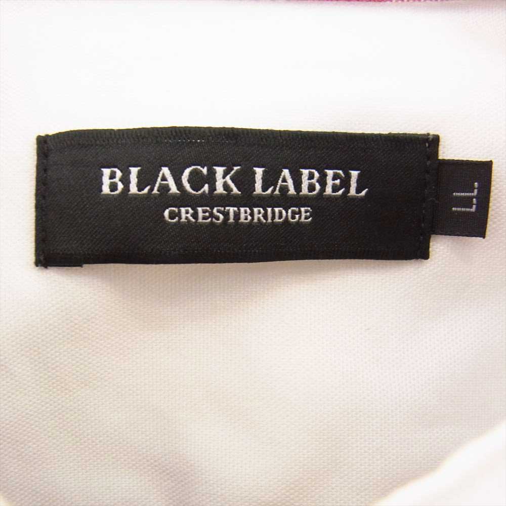 ブラックレーベル クレストブリッジ 51M02-801-02 BD ボタンダウン 長袖 シャツ ホワイト系 LL【中古】