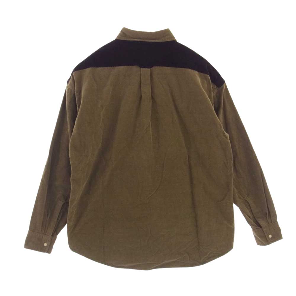 THE NORTH FACE ノースフェイス NT3075N PURPLE LABEL パープル レーベル Organic Cotton Corduroy Panel Big Shirt オーガニック コットン コーデュロイ ビッグ シャツ マルチカラー系 S【中古】