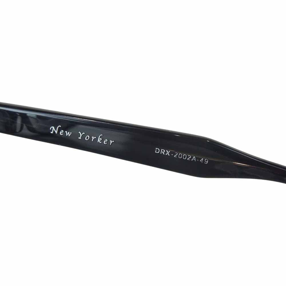 DITA ディータ DRX-2002A-49 NEW YORKER ニューヨーカー 度入り クリアレンズ アイウェア 眼鏡 サングラス ブラック系 49□20.5-145【中古】