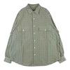 PORTER CLASSIC ポータークラシック ROLL UP GINGHAM CHECK SHIRT ロールアップ ギンガムチェック 長袖 シャツ ベージュ系 ホワイト系 L【中古】