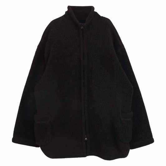PORTER CLASSIC ポータークラシック FLEECE SHIRT JACKET オーバーサイズ フリース シャツ ジャケット ブラック系 3【中古】