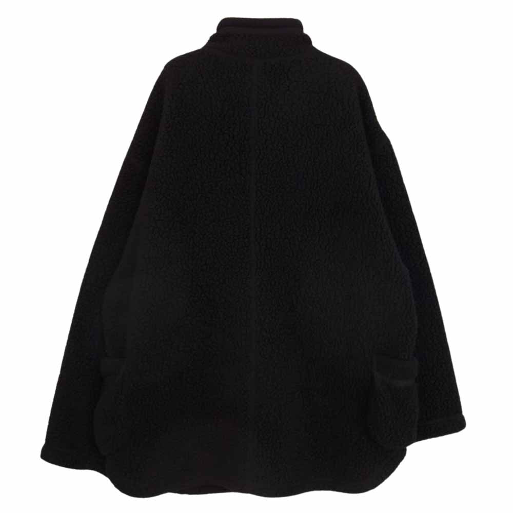 PORTER CLASSIC ポータークラシック FLEECE SHIRT JACKET オーバーサイズ フリース シャツ ジャケット ブラック系 3【中古】