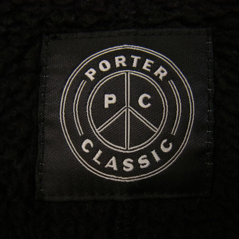 PORTER CLASSIC ポータークラシック FLEECE SHIRT JACKET オーバーサイズ フリース シャツ ジャケット ブラック系 3【中古】