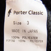 PORTER CLASSIC ポータークラシック FLEECE SHIRT JACKET オーバーサイズ フリース シャツ ジャケット ブラック系 3【中古】