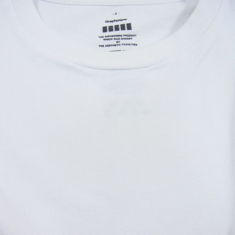 GRAPHPAPER グラフペーパー グラフペーパー Tシャツ ホワイト系 4【中古】
