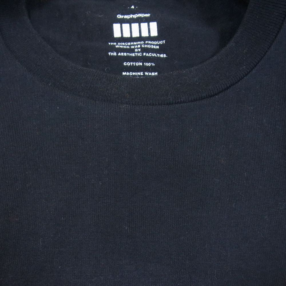 GRAPHPAPER グラフペーパー グラフペーパー Tシャツ ブラック系 4【中古】
