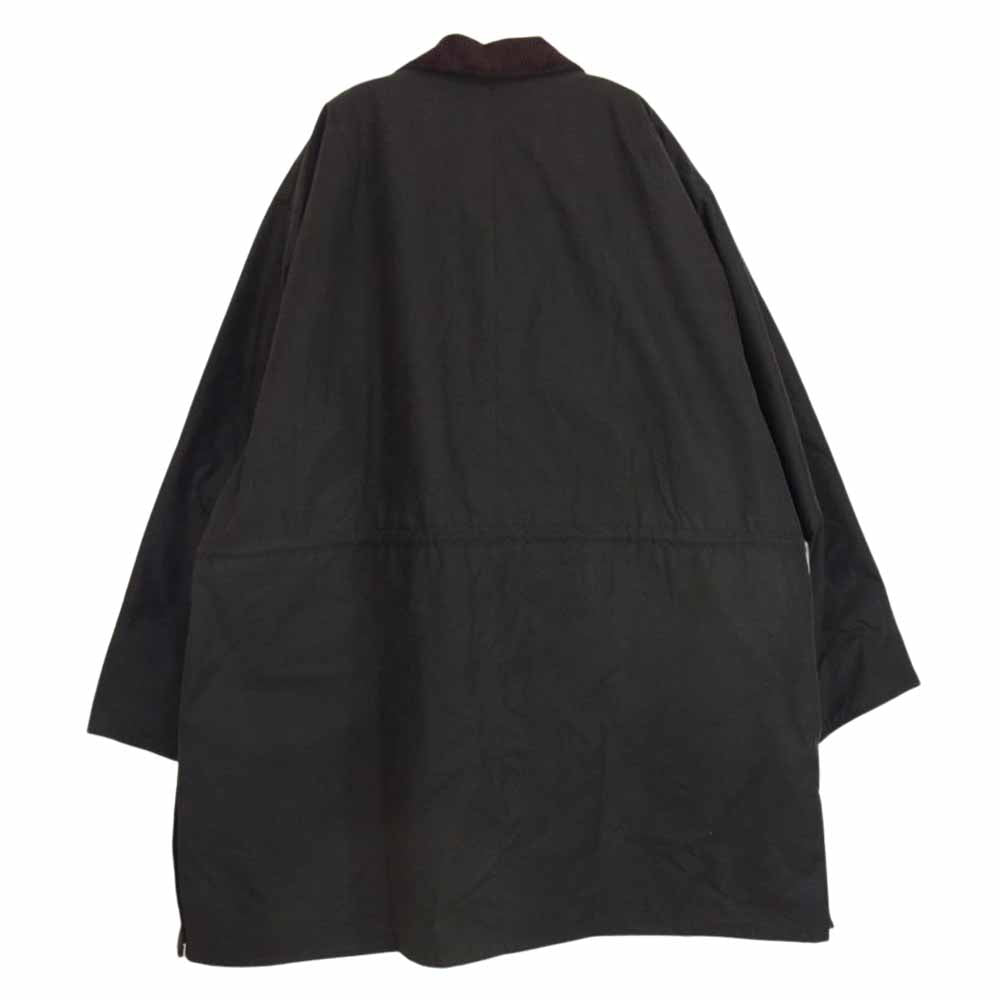 Barbour バブアー 1902258 x KAPTAIN SUNSHINE Stand collar Traveller coat Made By Barbour キャプテンサンシャイン スタンドカラー トラベラー コート オイルド ジャケット カーキ系 38【極上美品】【中古】