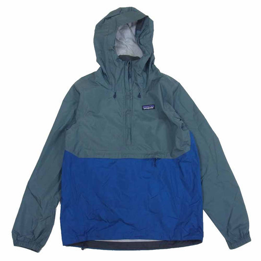 patagonia パタゴニア 17SS 83932 Torrentshell Pullover トレントシェル プルオーバー ジャケット チャコール系 ブルー系 XS【中古】
