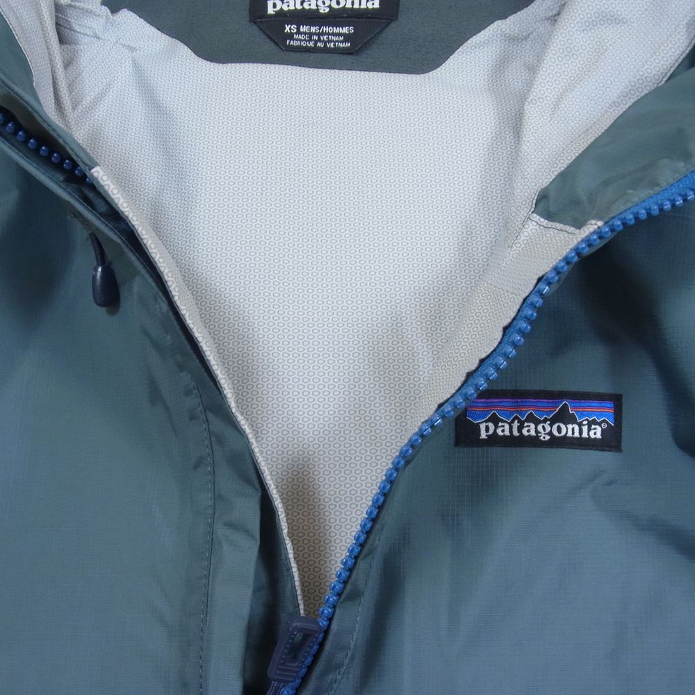 patagonia パタゴニア 17SS 83932 Torrentshell Pullover トレントシェル プルオーバー ジャケット チャコール系 ブルー系 XS【中古】