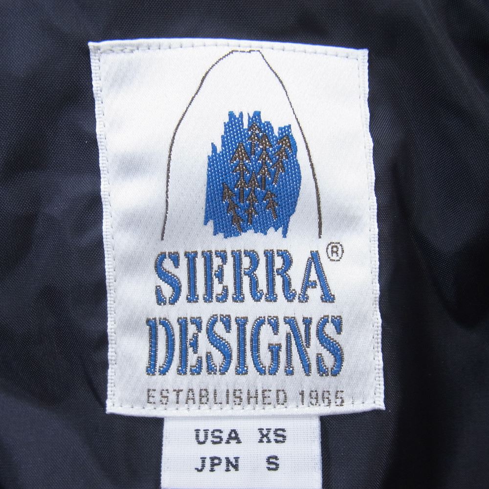 SIERRA DESIGNS シエラデザイン 6501 MOUNTAIN TRAIL PARKA マウンテントレイルパーカー ブラック系 S【美品】【中古】
