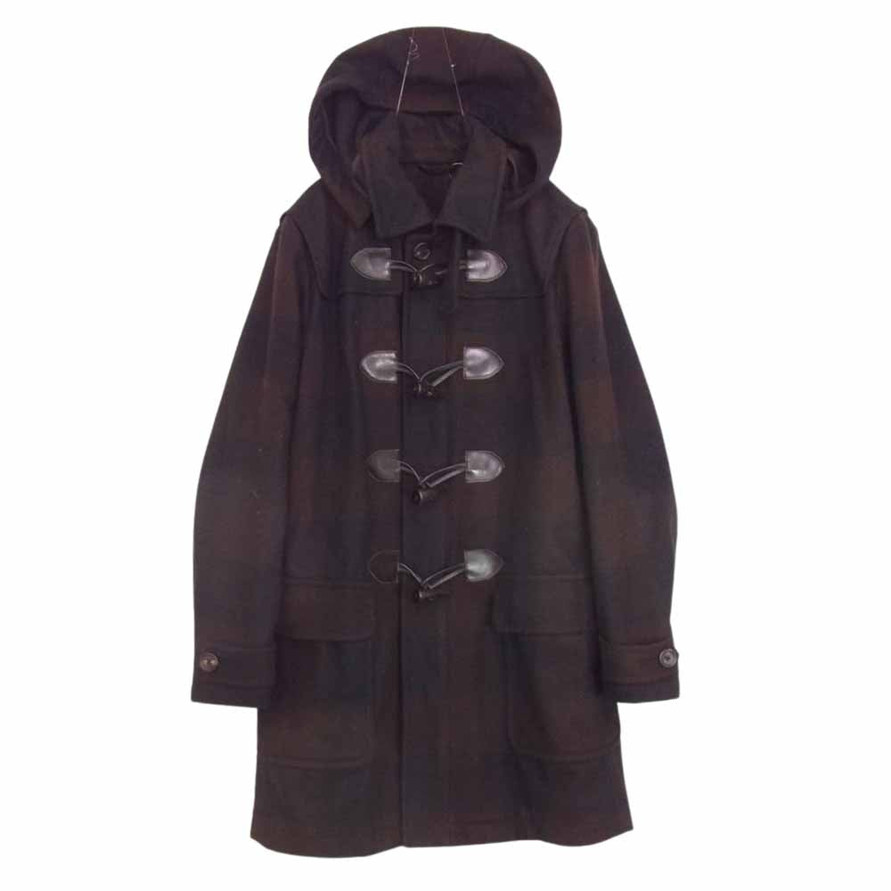 Paul Smith ポール・スミス PP-BG-36898 ブロックチェック ダッフル コート ブラウン系 L【中古】