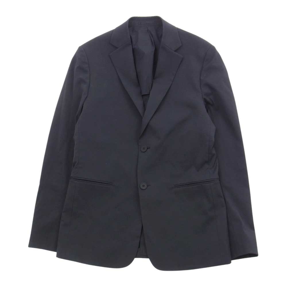 theory セオリー ストレッチ テーラードジャケット スラックスパンツ スーツ セットアップ ブラック系 トップス36　ボトムス28【中古】