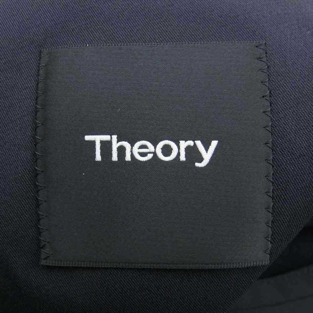 theory セオリー ストレッチ テーラードジャケット スラックスパンツ スーツ セットアップ ブラック系 トップス36　ボトムス28【中古】