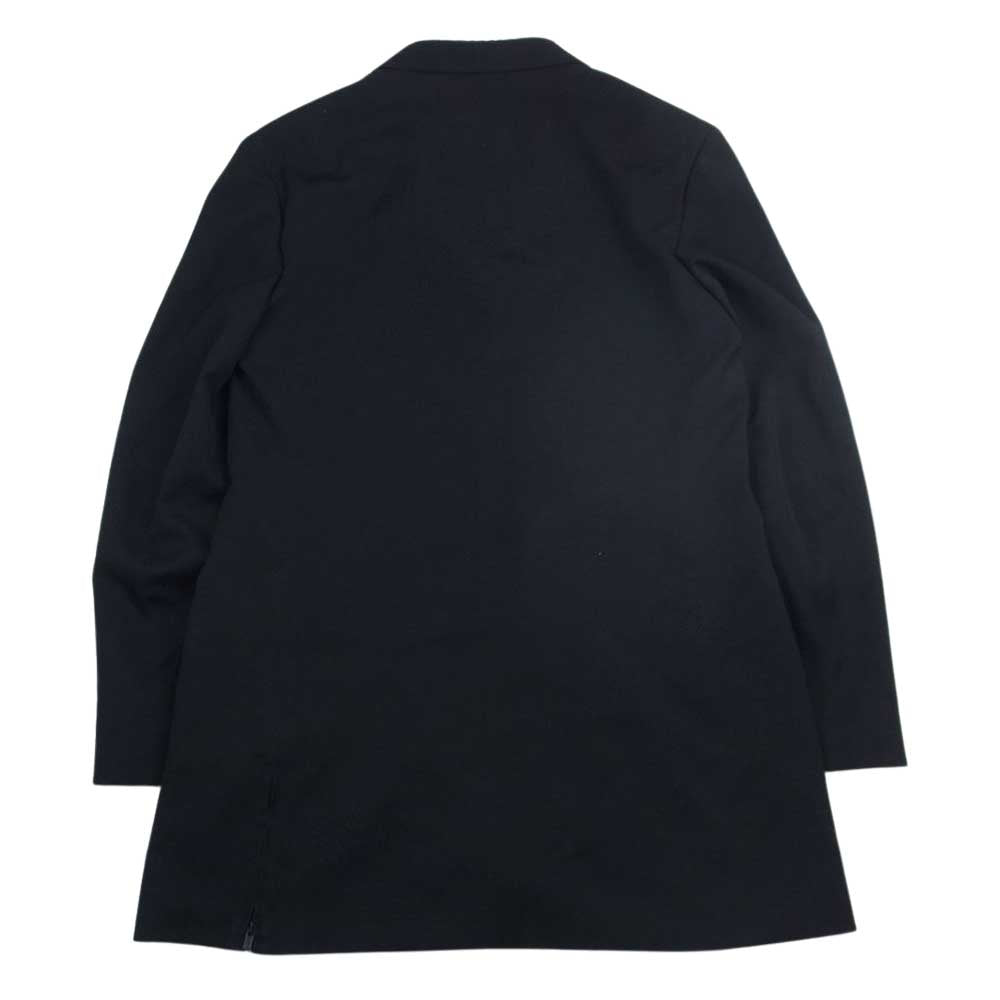 Yohji Yamamoto POUR HOMME ヨウジヤマモトプールオム 22AW HE-J08-100 W/GABARDINE LEFT HEM FASTENER JACKET レフトヘム ファスナー テーラード ジャケット ブラック系 2【美品】【中古】