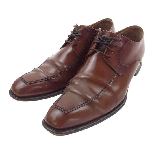 REGAL リーガル S4C9716 124R スクエアトゥ レザー ビジネスシューズ ブラウン ブラウン系【中古】