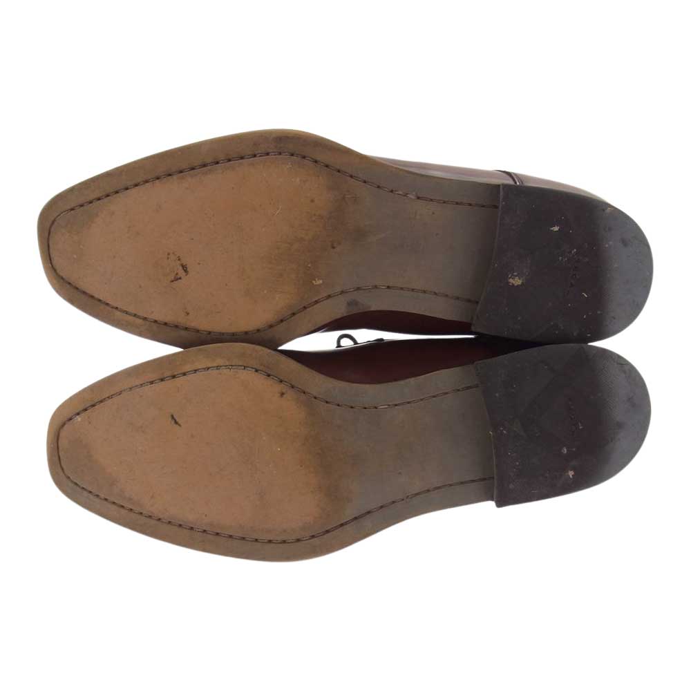 REGAL リーガル S4C9716 124R スクエアトゥ レザー ビジネスシューズ ブラウン ブラウン系【中古】