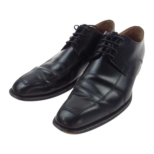 REGAL リーガル S4A3881 124R スクエアトゥ レザー ビジネスシューズ ブラック ブラック系【中古】