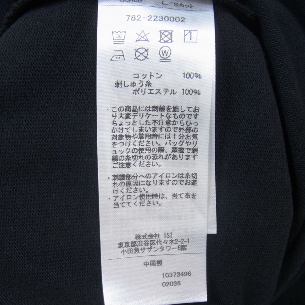 schott ショット 782-2230002 SKULL GRAPHIC EMB L/S TEE スカル グラフィック ロングスリーブ Tシャツ ブラック系 L【中古】