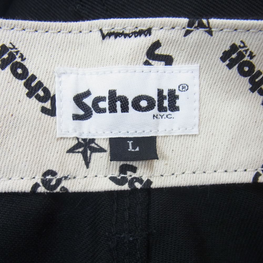 schott ショット 3116038 TC PAINTER PANTS TC ペインター パンツ ブラック系 L【美品】【中古】