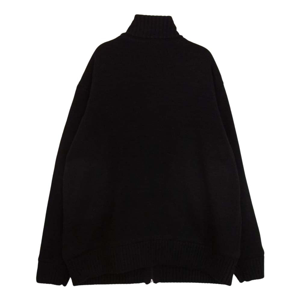 schott ショット 3124034 Skull ZIP BOA SWEATER スカル ジップ 裏ボア ニット カーディガン ブラック系 L【中古】