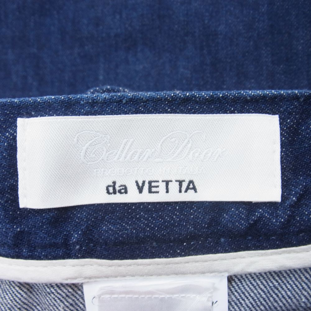 セラードアー 0A110032 ジップフライ ワイド テーパード ベイカー デニムパンツ インディゴブルー系 46【中古】