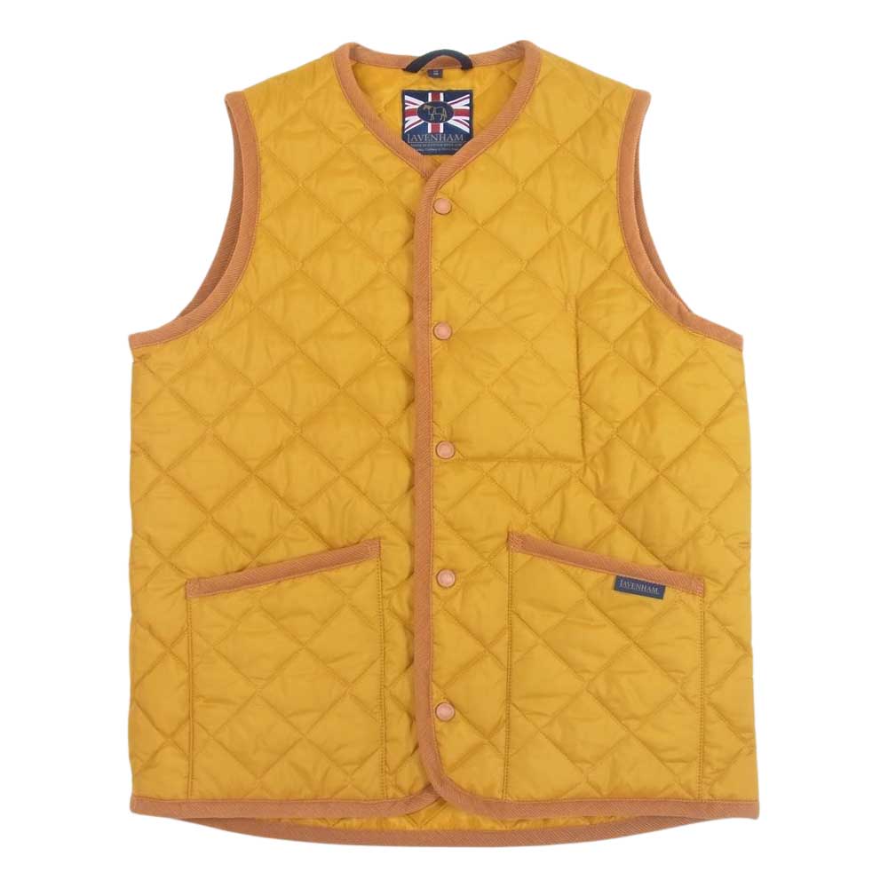 LAVENHAM ラベンハム THORNHAM VEST ソーンハム キルティング ベスト ヨークイエロー M【中古】