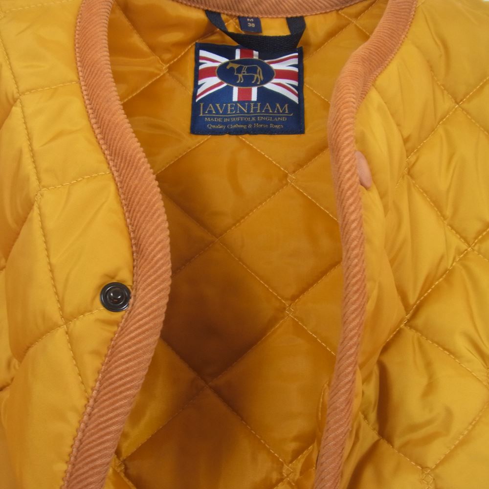 LAVENHAM ラベンハム THORNHAM VEST ソーンハム キルティング ベスト ヨークイエロー M【中古】