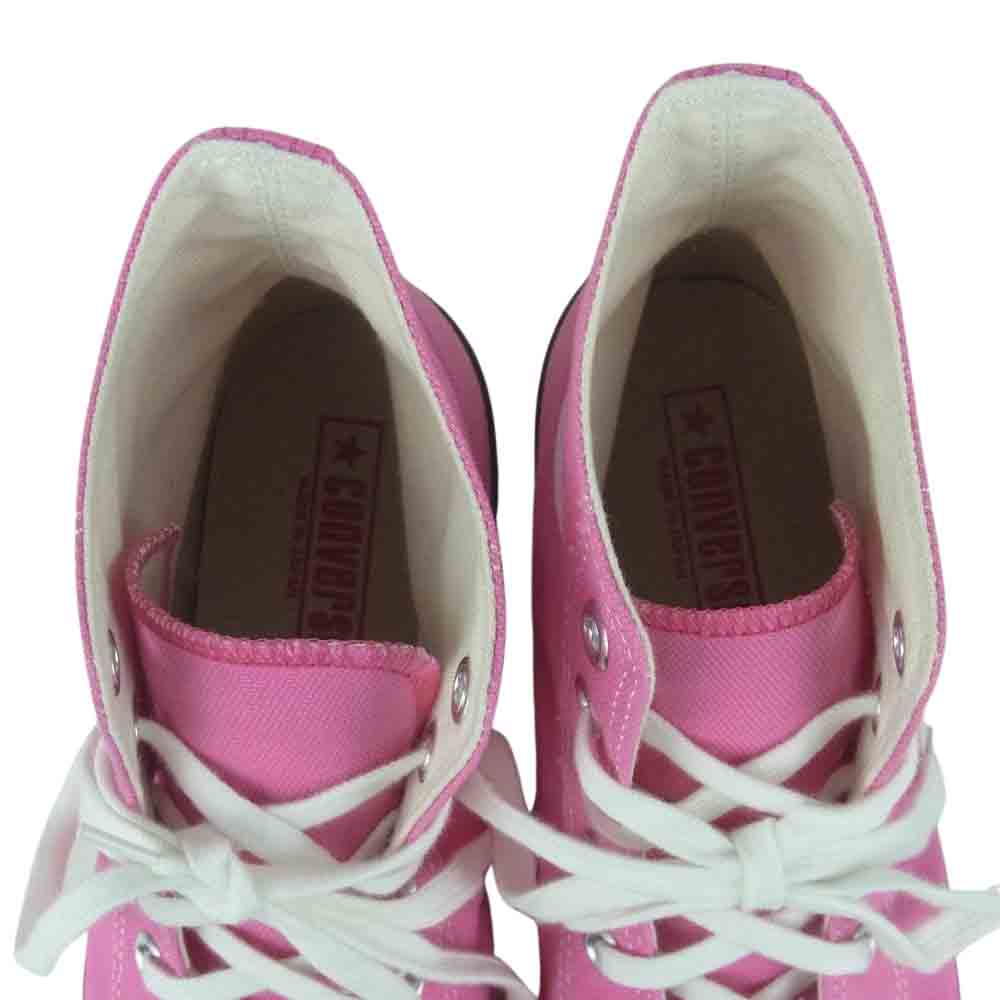 CONVERSE コンバース 31306580 CANVAS AS J HI PINK キャンバス オールスター ハイカット スニーカー ピンク系 8【美品】【中古】