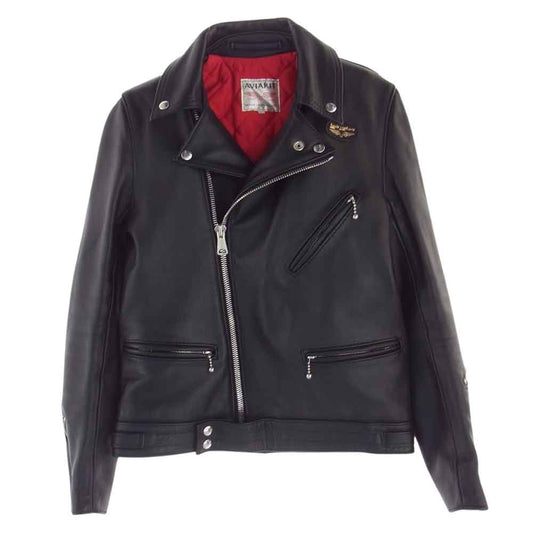 Lewis Leathers ルイスレザー CYCLONE サイクロン ダブル ライダース カウハイド レザー ジャケット ブラック系 36【中古】