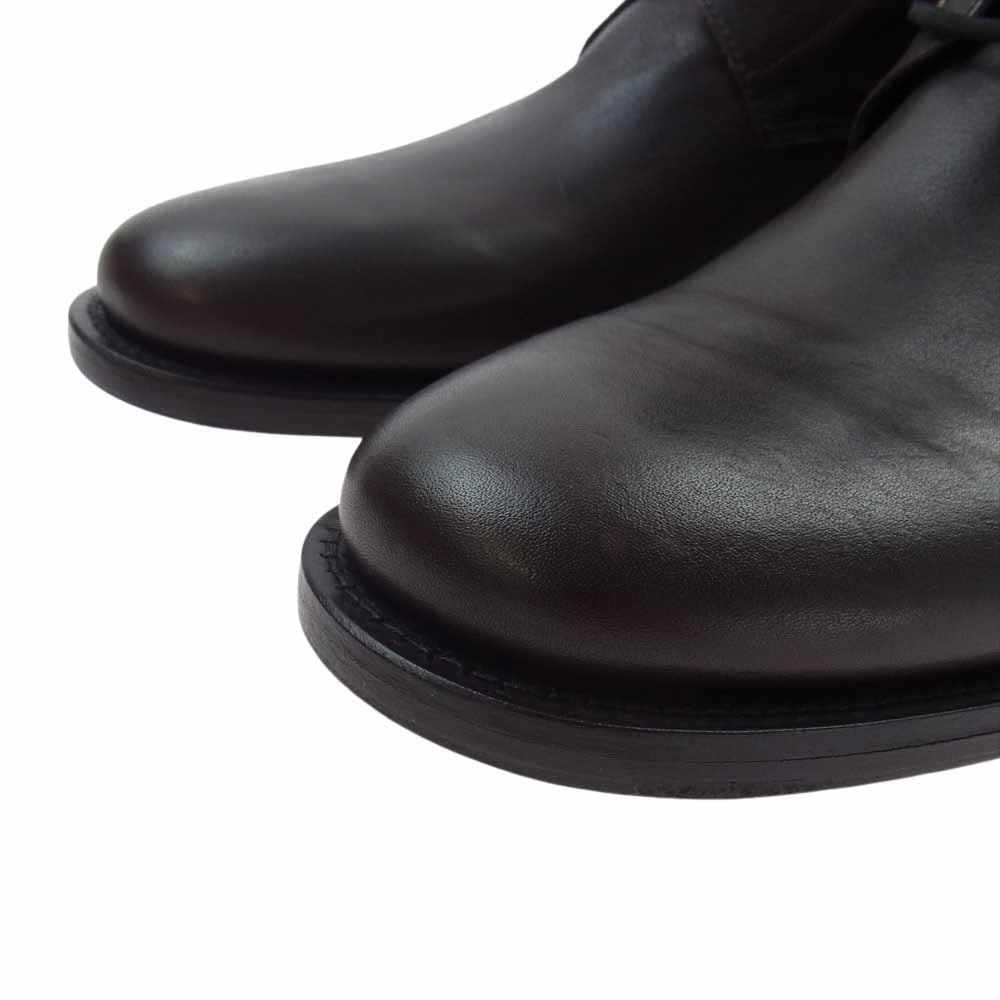 BUTTERO ブッテロ B2904UCGB レースアップ サイドジップ ブーツ ダークブラウン系 42【美品】【中古】