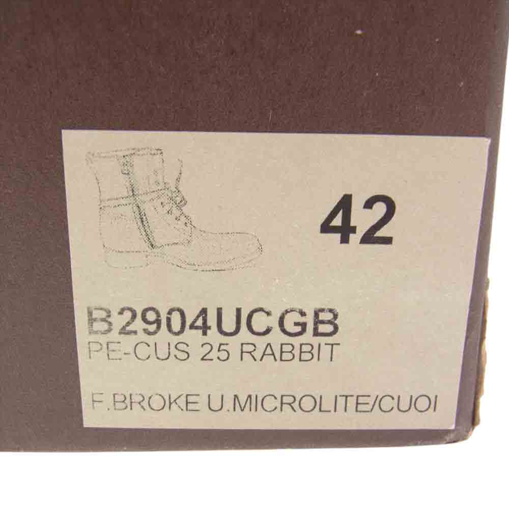 BUTTERO ブッテロ B2904UCGB レースアップ サイドジップ ブーツ ダークブラウン系 42【美品】【中古】