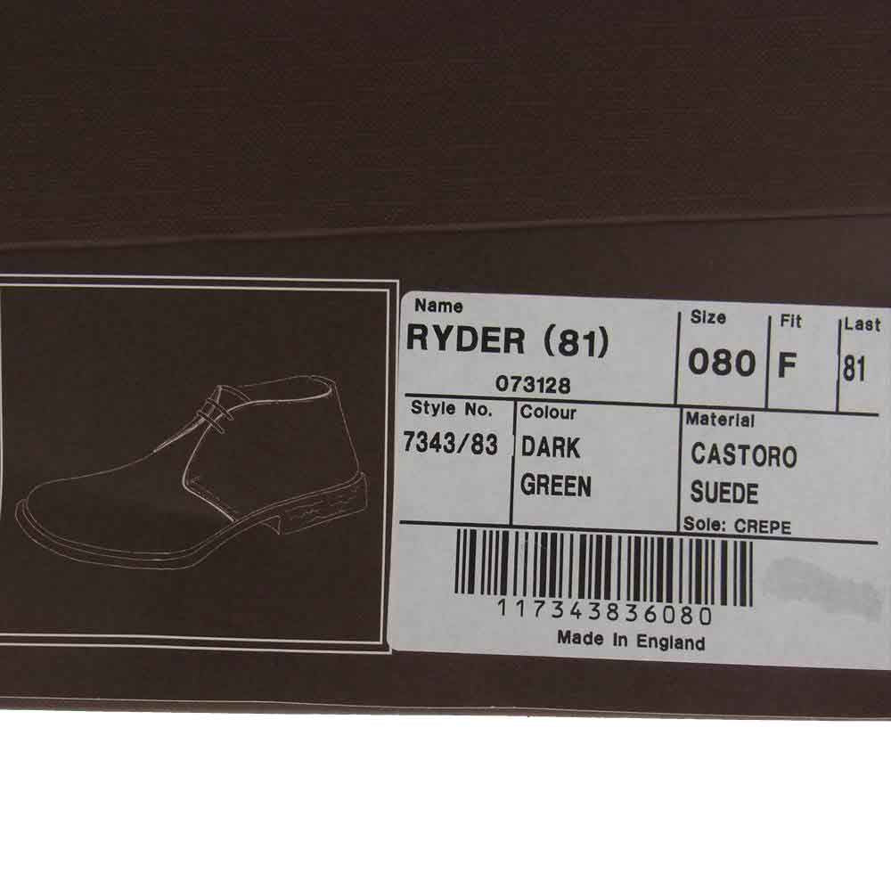 CHURCH'S チャーチ 7343 RYDER ライダー クレープソール スエード チャッカ ブーツ グリーン系 80【中古】