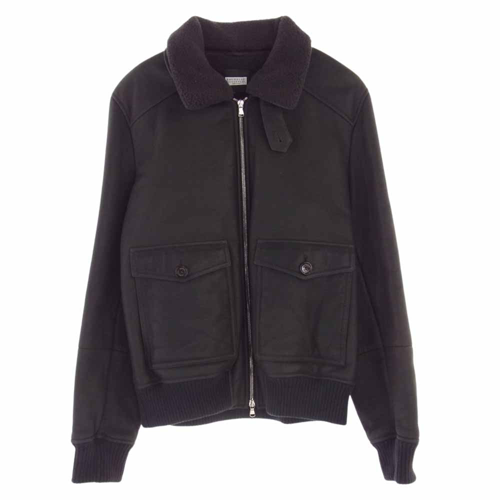 Brunello Cucinelli ブルネロクチネリ イタリア製 襟ファー着脱可能 ウール ムートン ファー ジャケット ダークグレー系 L【中古】