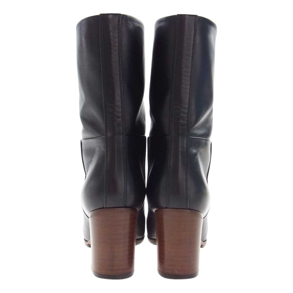 CELINE セリーヌ 314853CIBD.38NO.36 MID CALF BOOT 70 ミッド カーフ ブーツ ブラック系 36【中古】