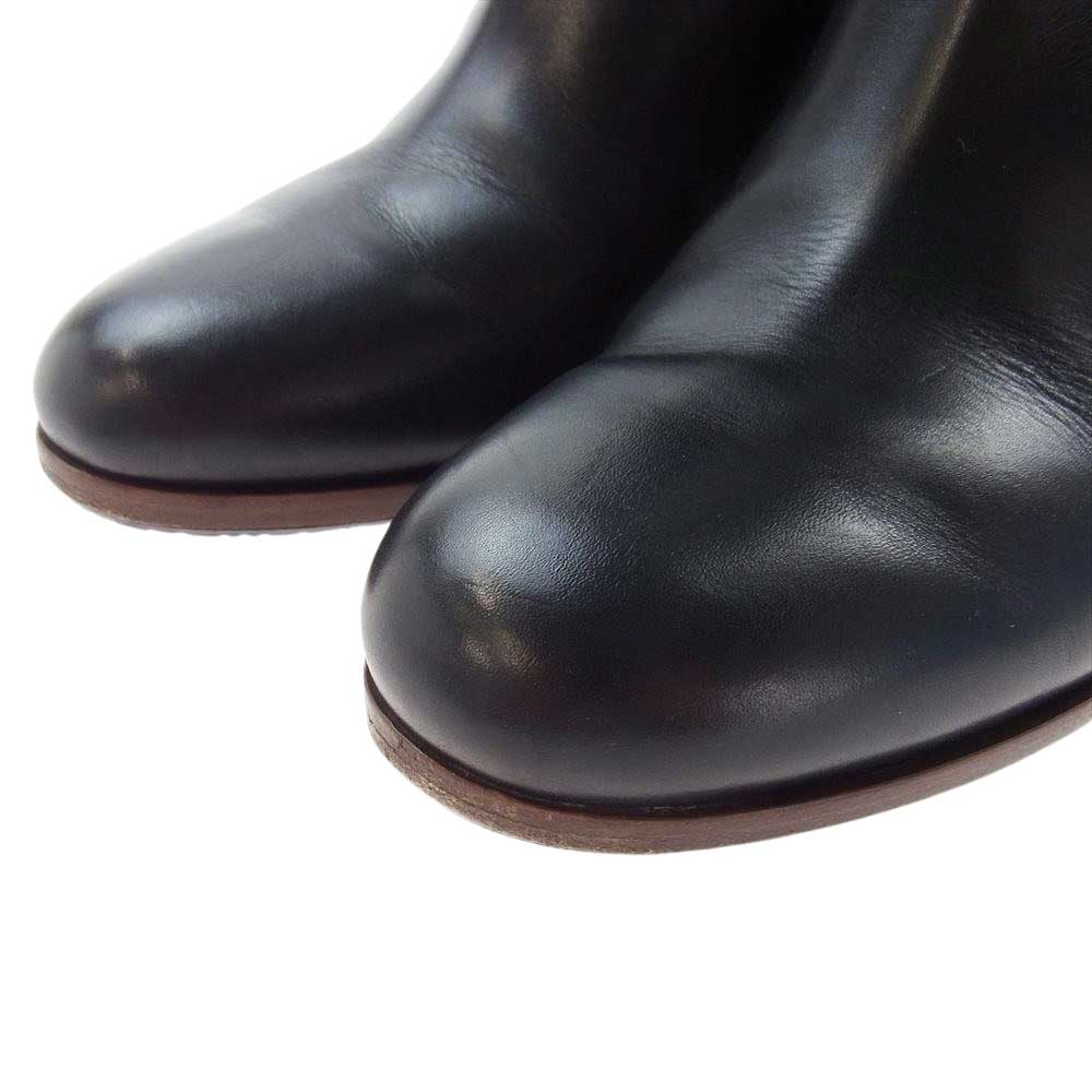 CELINE セリーヌ 314853CIBD.38NO.36 MID CALF BOOT 70 ミッド カーフ ブーツ ブラック系 36【中古】